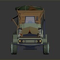 Modern Cartoon Car Homemade Car Armed Car Military Vehicle 3d model