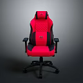 Red And Black Leather Gaming Chair With Ergonomic Design For Comfortable Gaming Experience