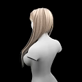 Game and Movie Character With Long Blonde Hair 3D Bust Model