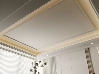 French Cream Ceiling Restaurant Ceiling Bedroom Ceiling 3d model