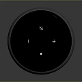 Modern Wireless Smart Speaker With Round Design Top Buttons And Blue Light Ring Fabric Material