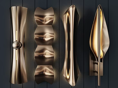 Shiny Metallic Inflatable Decorative Models With Unique Curved Shapes For Events And Advertising 3d model