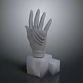Prosthetic Hand Medical Device With Bionic Design And 3D Model Display Base