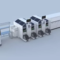 Modern placement machine 3d model
