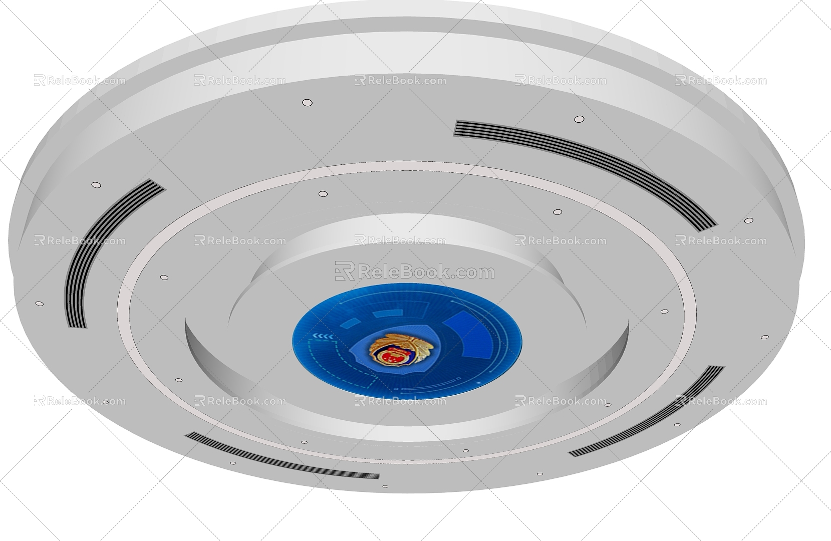 Circular Ceiling Public Security Hall Ceiling Museum Ceiling Commercial Ceiling Public Ceiling Lobby Ceiling model