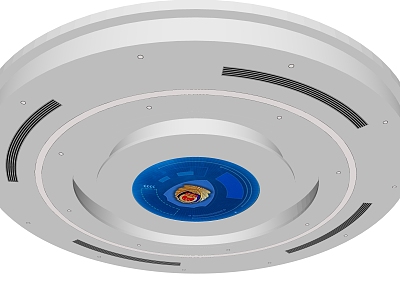 Circular Ceiling Public Security Hall Ceiling Museum Ceiling Commercial Ceiling Public Ceiling Lobby Ceiling model