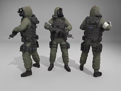 Modern Soldier Special Forces 3d model