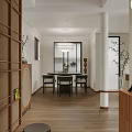 Modern Living Dining Room With Wooden Flooring Natural Light And Minimalist Design