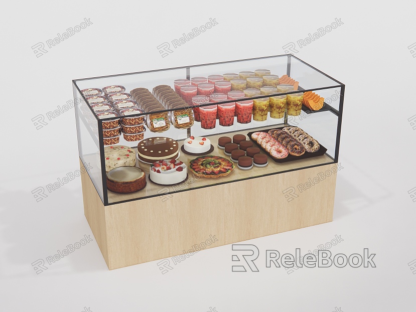 Modern Bread Cabinet Baking Display Cabinet model