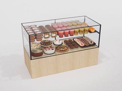 Modern Bread Cabinet Baking Display Cabinet model