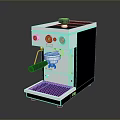 Modern Stainless Steel Espresso Machine With User Friendly Controls And Black Finish
