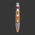 3D Rendered Colorful Cruise Ship With Multi Decks And Reflections