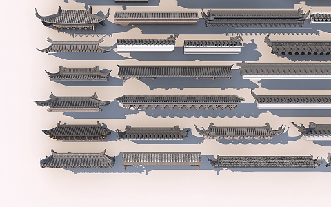 Chinese eaves 3d model