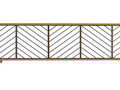 Wooden TV Stand With Geometric Striped Panel Design For Modern Home Furniture 3d model