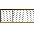 Wooden TV Stand With Geometric Striped Panel Design For Modern Home Furniture