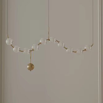 Modern chandelier 3d model