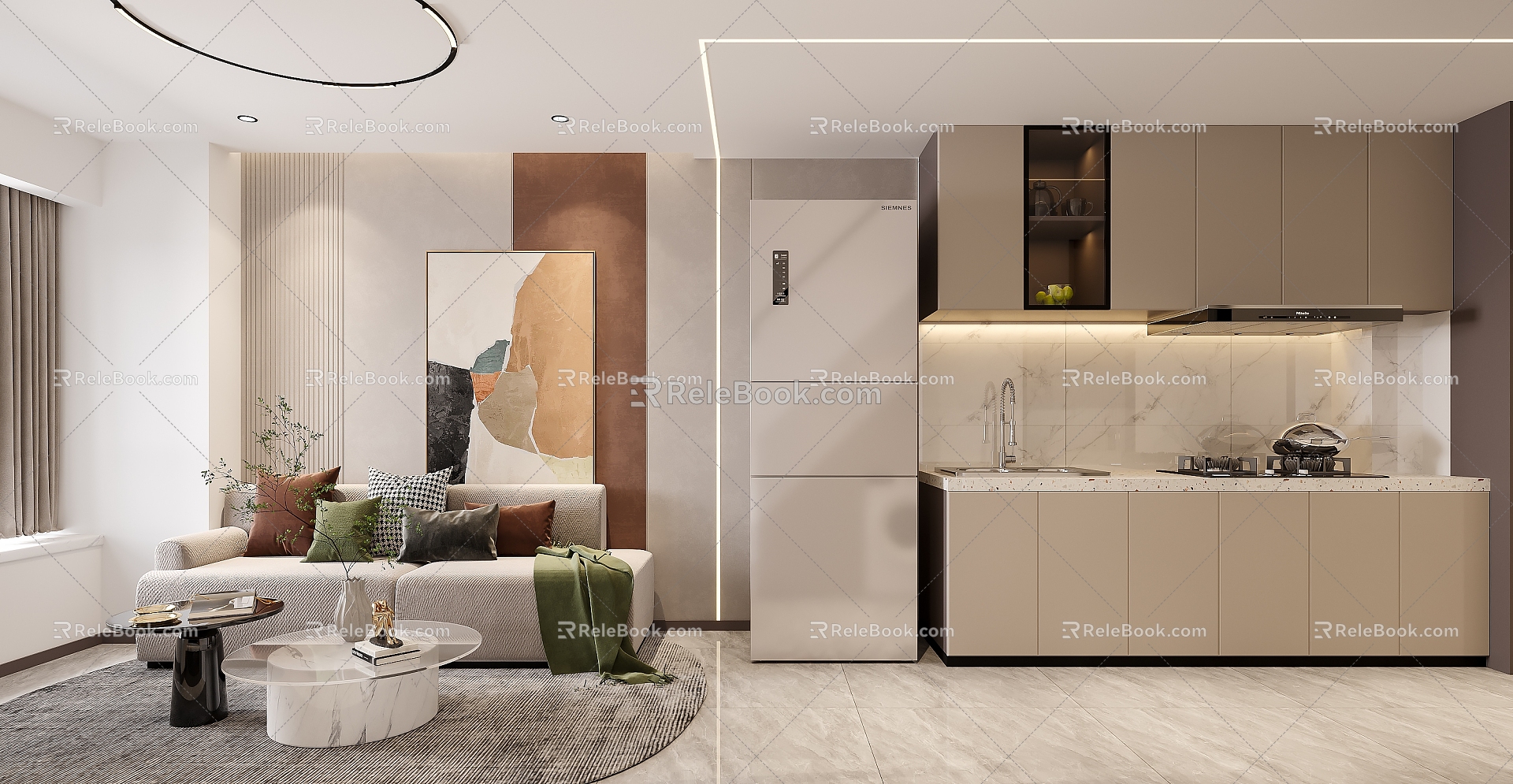 Small Apartment Modern Apartment 3d model