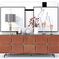 Modern Side Cabinet Sideboard End View Cabinet Low Cabinet Tea Cabinet 3d model