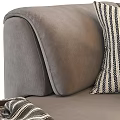 Modern Gray Modular Casual Sofa Set With Cozy Pillows And Soft Blanket