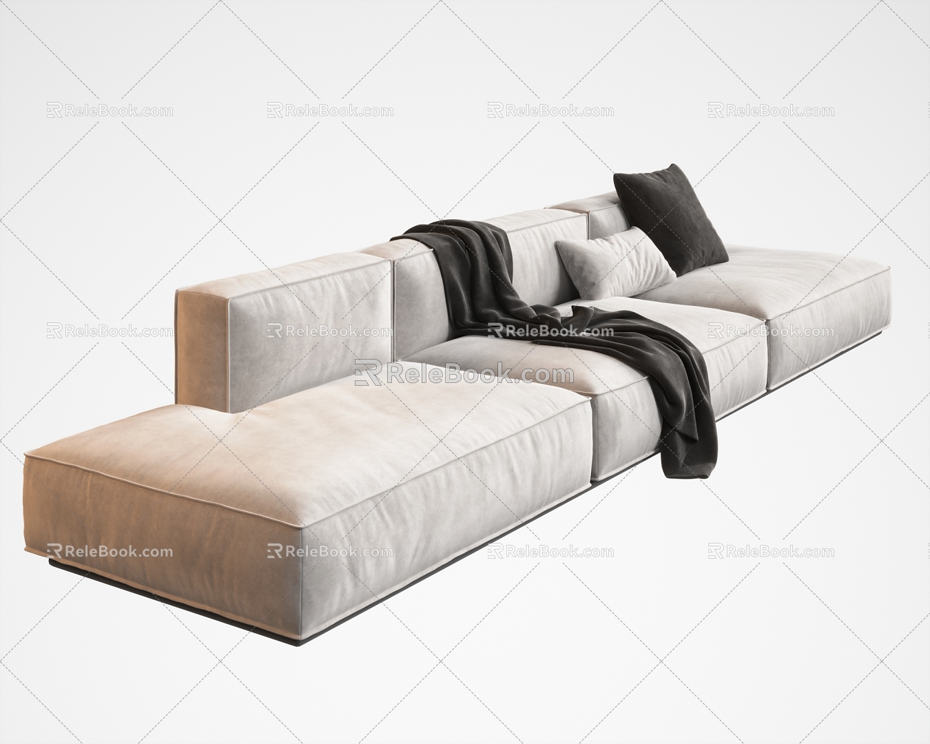 Modern Poliform Multiplayer Sofa 3d model