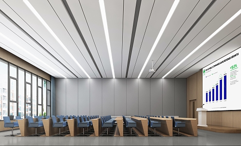 Multi-function hall Meeting room Report hall 3d model