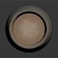 Decorative Round Clay Pot With Textured Exterior And Smooth Pink Interior