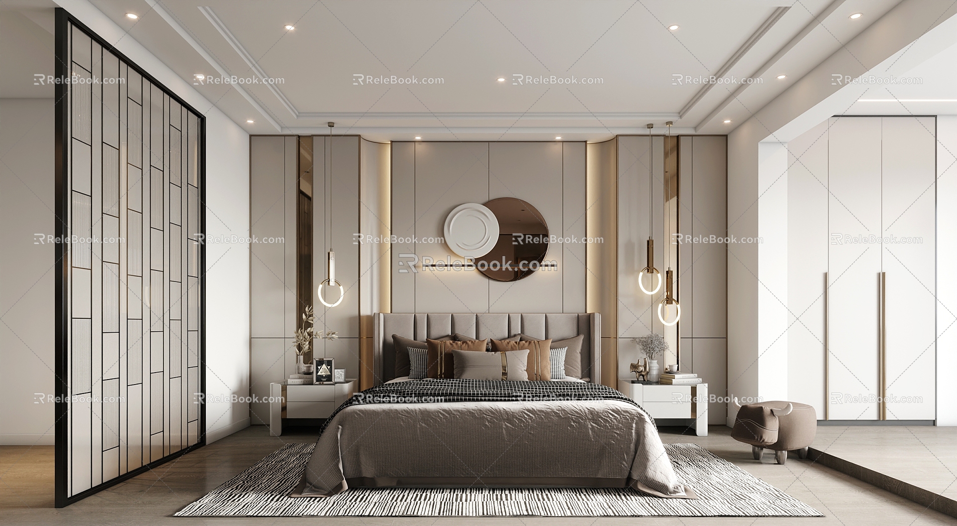 Light Luxury Bedroom model