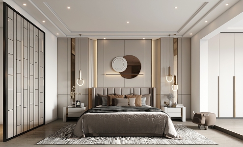 Light Luxury Bedroom 3d model