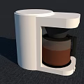Sleek White Electric Coffee Maker With Modern Design And Glass Carafe For Daily Kitchen Use