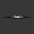 Black And White Manta Ray With Shiny Surface And Elegant Streamlined Body On Dark Background