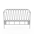 Elegant Rattan Bed Frame Design With Modern Headboard And Footboard