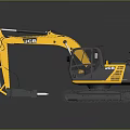 JCB Yellow Crawler Excavator With Cab Mechanical Arm And Heavy Duty Design