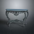 Elegant Classical Dining Table With Intricate Carved Legs And Ornate Design