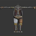 Mechanical Robot Character Displaying Extended Arms And Intricate Metal Body Design