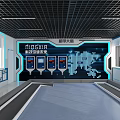 Modern Classroom School Robot Classroom 3d model