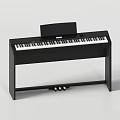 Black Electric Piano With Keyboard Stand And Pedals For Musical Instruments