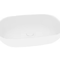 Modern White Oval Shaped Washbasin With Smooth Surface For Bathroom Countertop