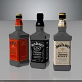 Three Jack Daniel's Whiskey Bottles Featuring Classic Honey And Special Edition Flavors