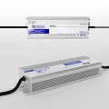 Mean Well Power Supplies With Metal Case And Connected Cables