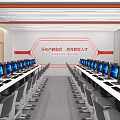 Modern Science and Technology Classroom 3d model