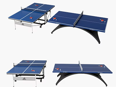 Sports Equipment Ping Pong Tables Various Designs Foldable Indoor Adidas High Quality 3d model