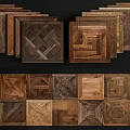 Classic And Modern Wooden Flooring With Various Patterns And Natural Textures 3d model