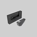 Modern Kitchen Interior With Black Cabinets Island Counter And Ambient Lighting