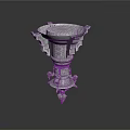 Intricate Carved Sculptural Vessel With Elaborate Patterns And Decorative Base