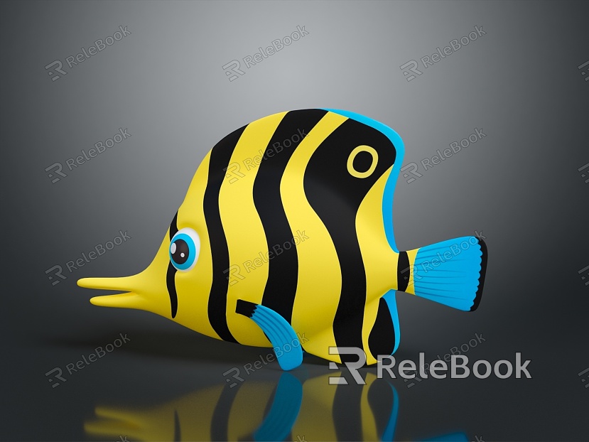 Tropical Fish Colorful Fish Ornamental Fish Aquarium Coral Fish Underwater Fish Color Fish Cartoon Fish Freshwater Fish model