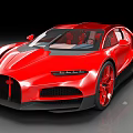 Red Super Sports Car With Sleek Aerodynamic Design And Modern Exterior