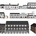 Traditional Chinese Architecture Designs With Tile Roofs And Multi story Structures