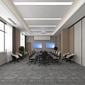 Modern Conference Room 3d model