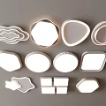 Modern Ceiling Lights With Cloud Geometric And Irregular Shapes For Interior 3d model