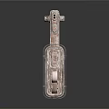 Metal Mechanical Equipment Parts With Bolts Springs And Textured Structure